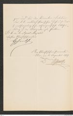 k.k. naturhistorisches Hofmuseum, Intendanzakten 1885-1896 (Hauer), Aktenzahl Z.789.a/1889, Seite 2